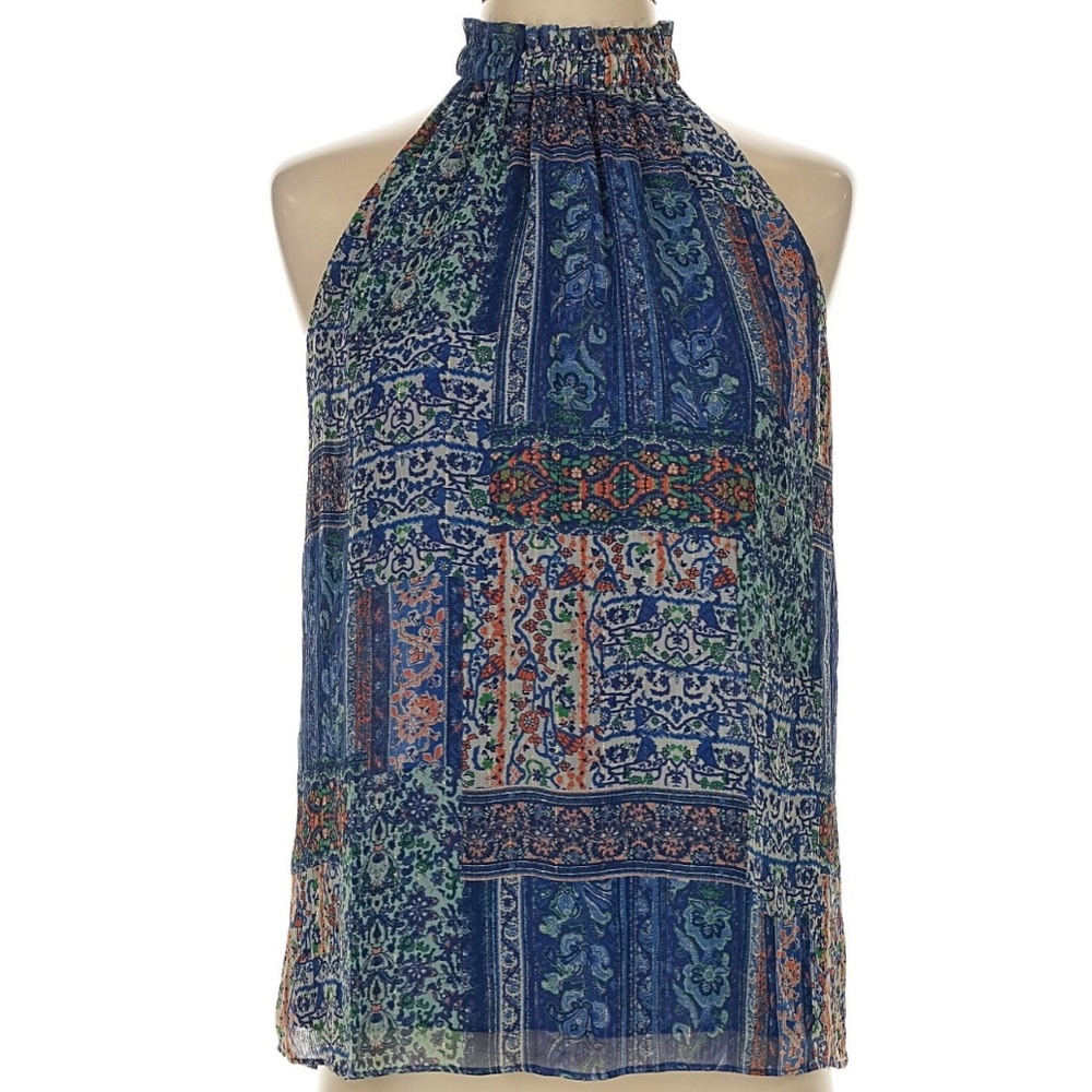 Ramy Brook Paris Patchwork Printed Sleeveless Hal… - image 2